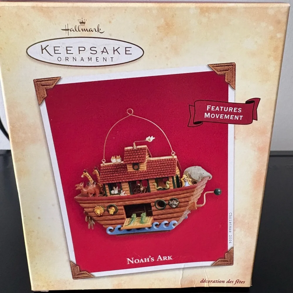 Hallmark Noah's Ark 2004 Christmas Tree Ornament- Like New